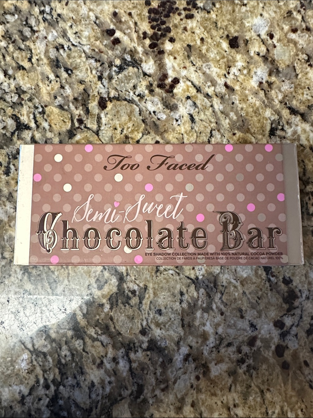 Too Faced Semi-Sweet Chocolate Bar Palette - Pink and Tan Polka Dot